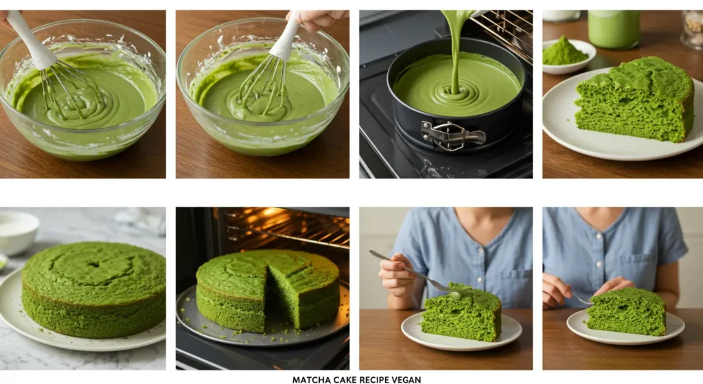 matcha cake recipe vegan