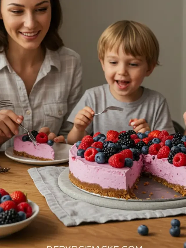 Berry Bliss No-Bake Cheesecake